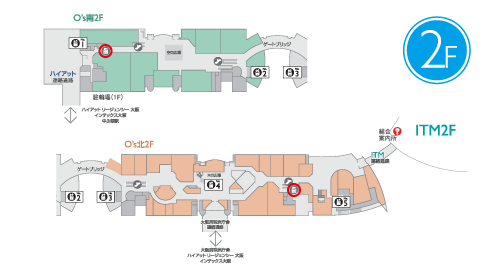 O's棟 北館2階 南館2階