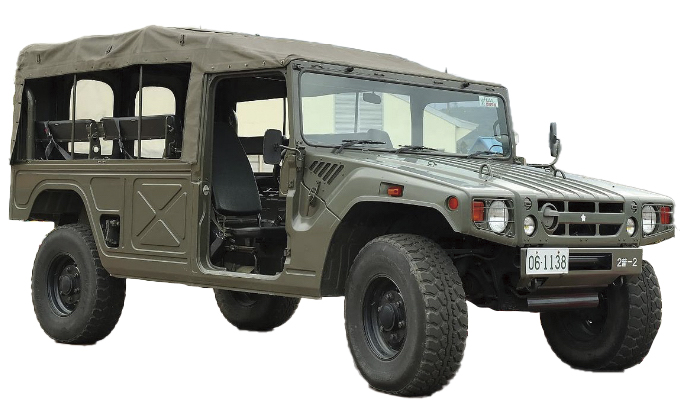自衛隊の車両を見学しよう